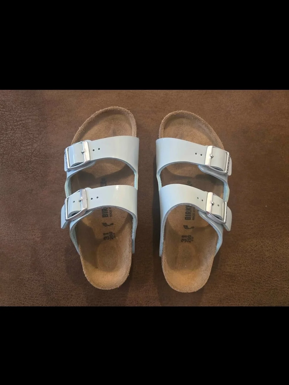 Birkenstock Kids Double Buckle Sandals in Light Blue